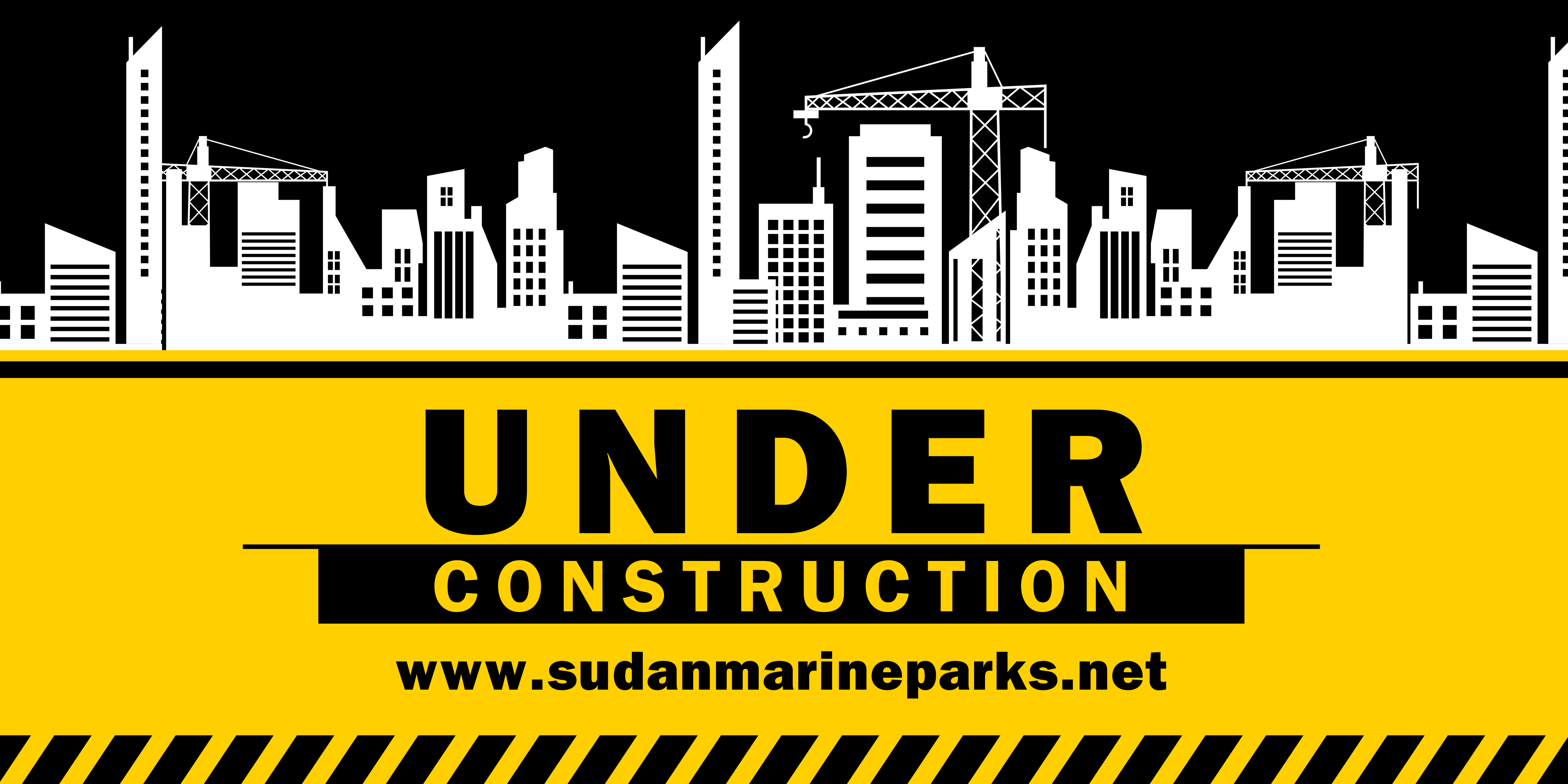 Black and Yellow Under Construction Banner